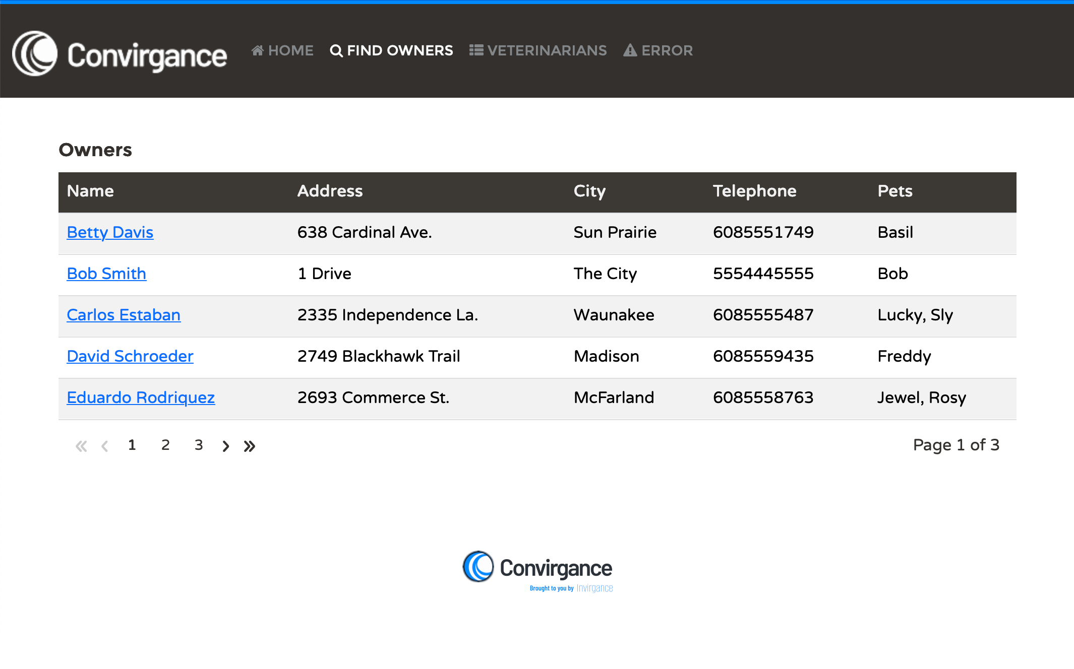 Pet Clinic screenshot